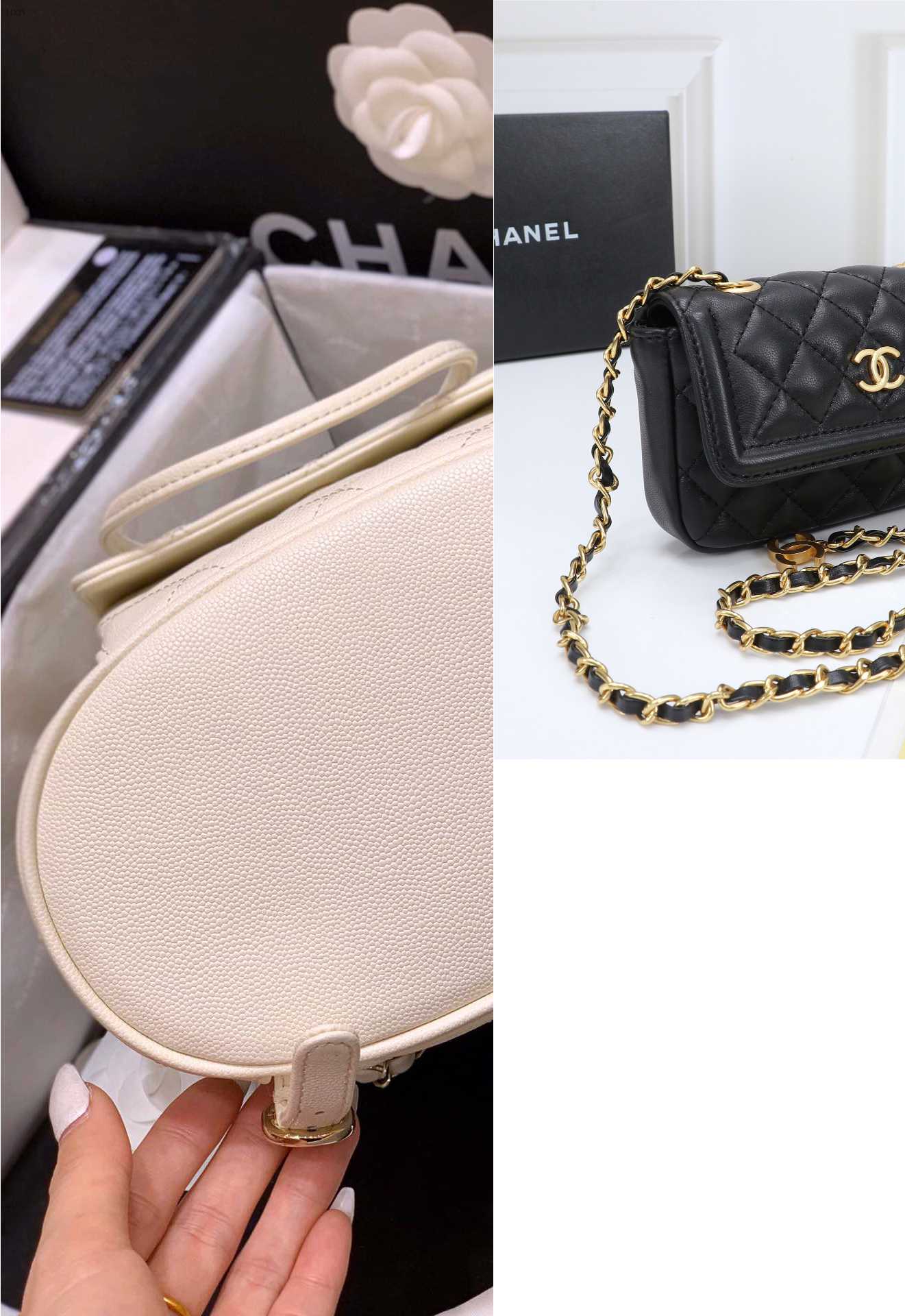 chanel sac a rabat noir