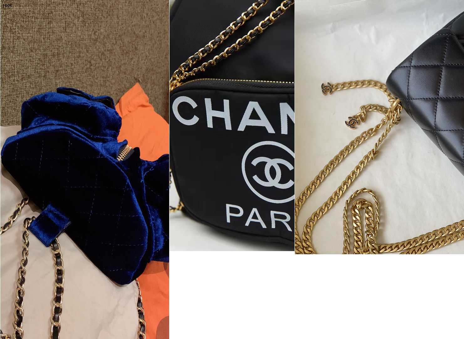 sac a dos chanel noir