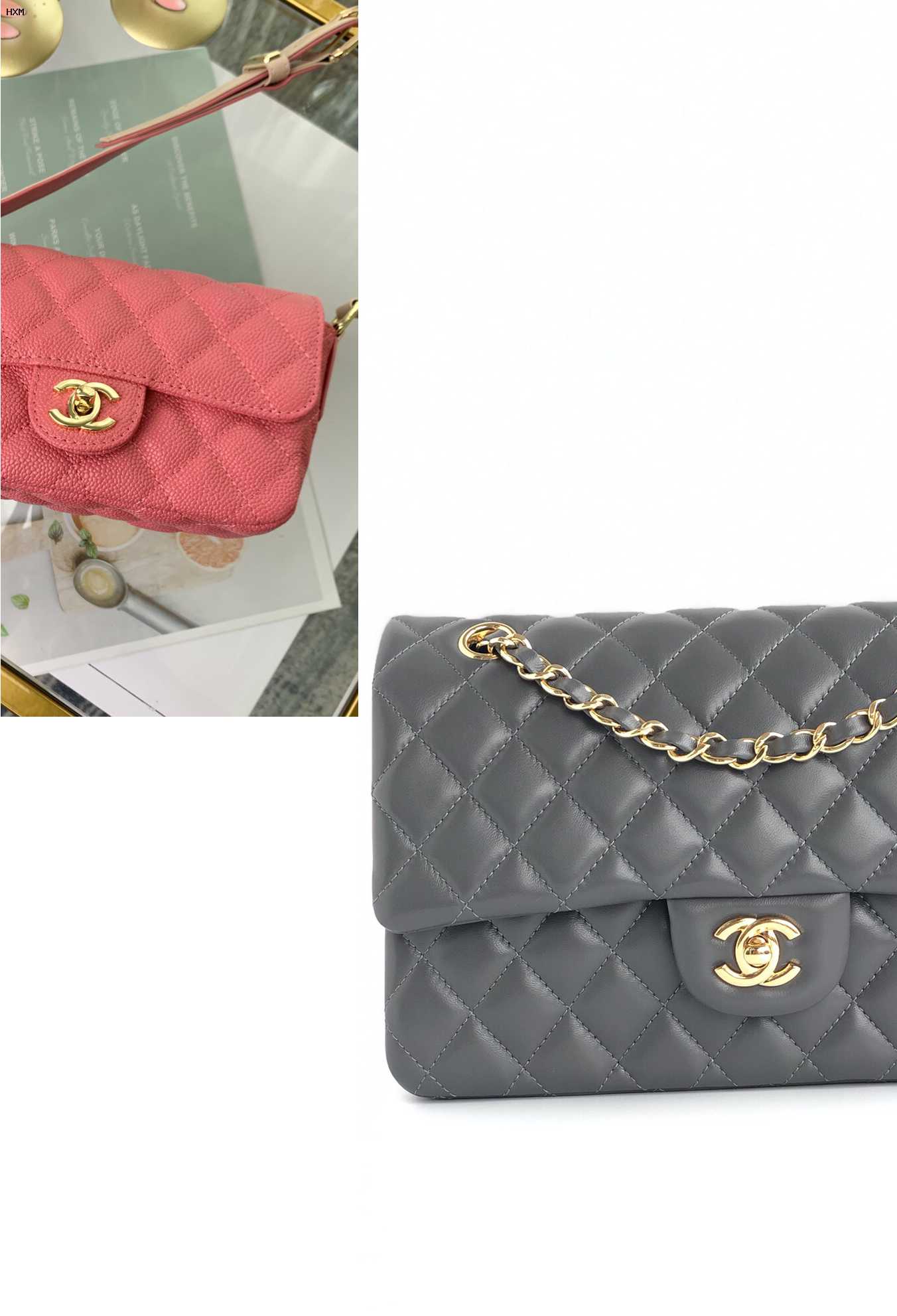 sac a rabat chanel noir