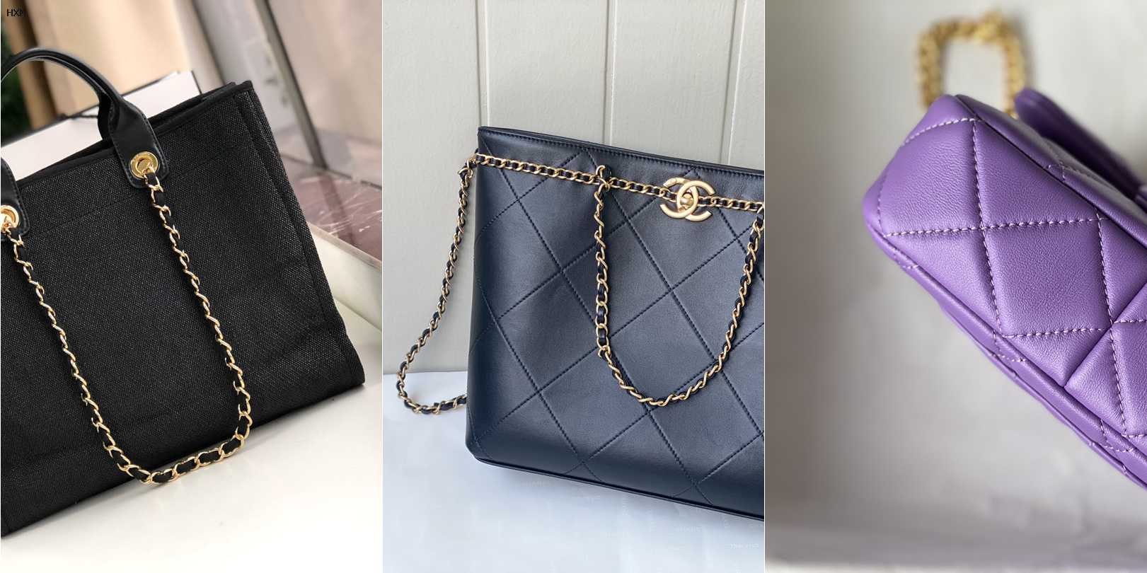 sac chanel boy noir et doré