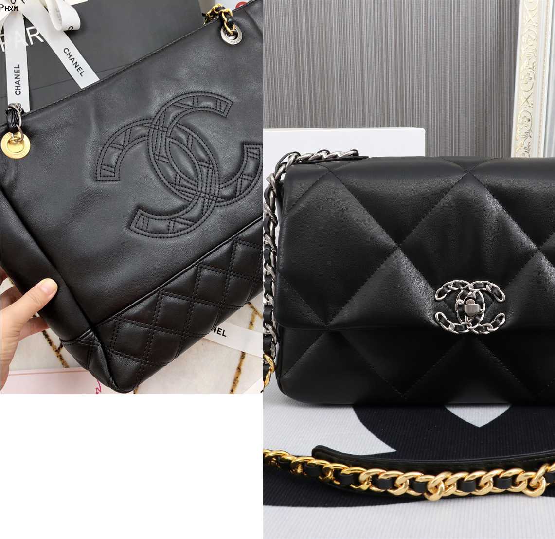 sac chanel strass argent