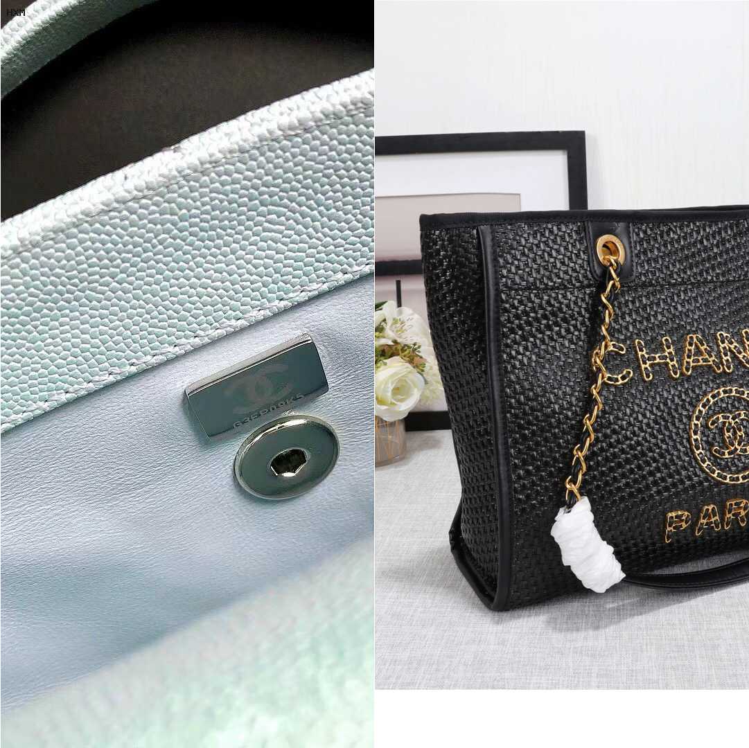 sac chanel tissu noir