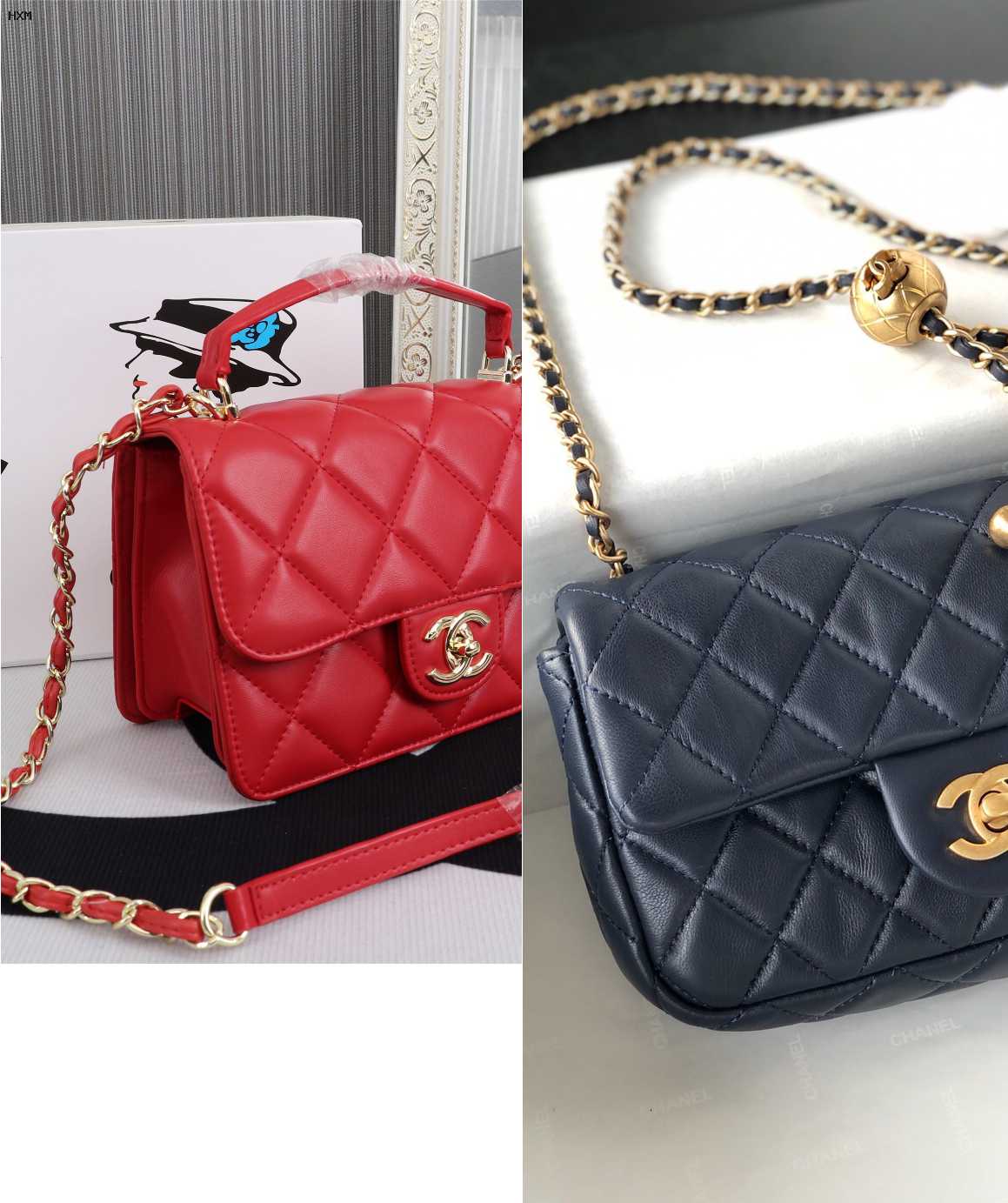 sac chanel vintage rouge